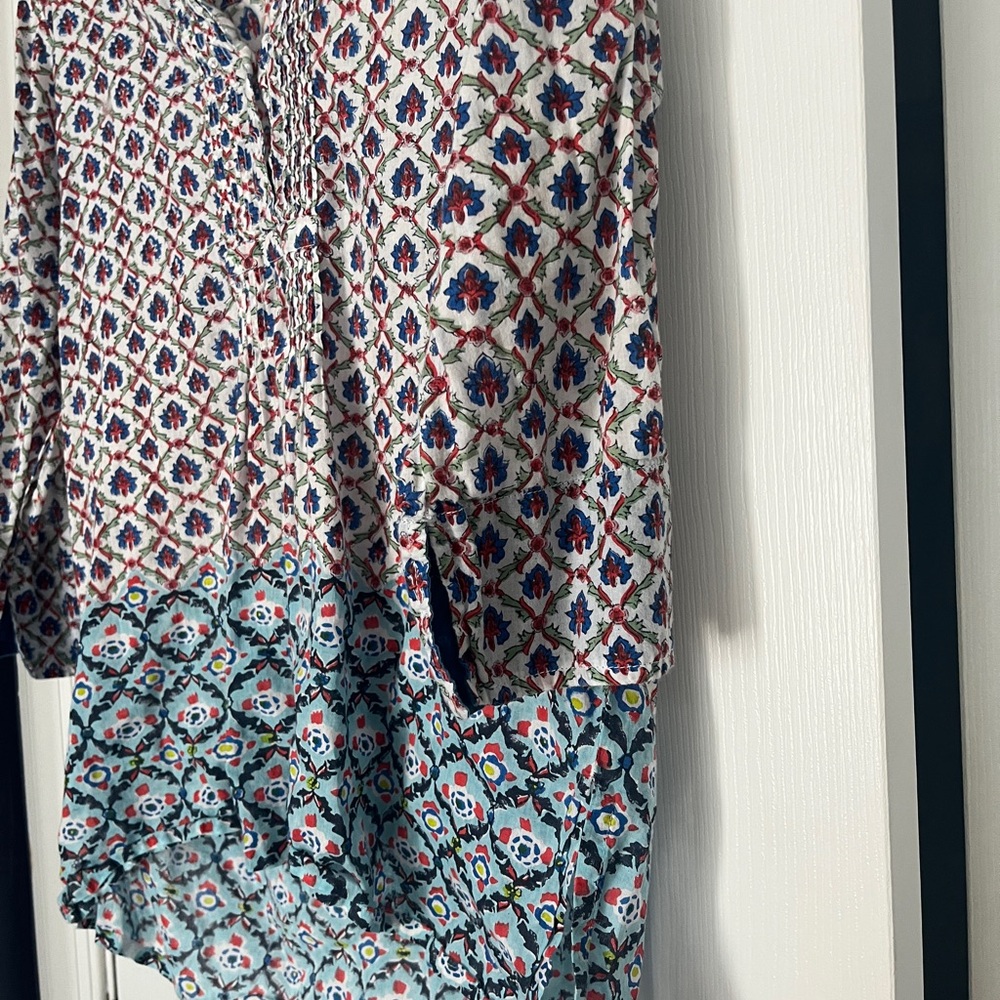 Roberta Roller Rabbit Multi Color Medium Shirt - image 3